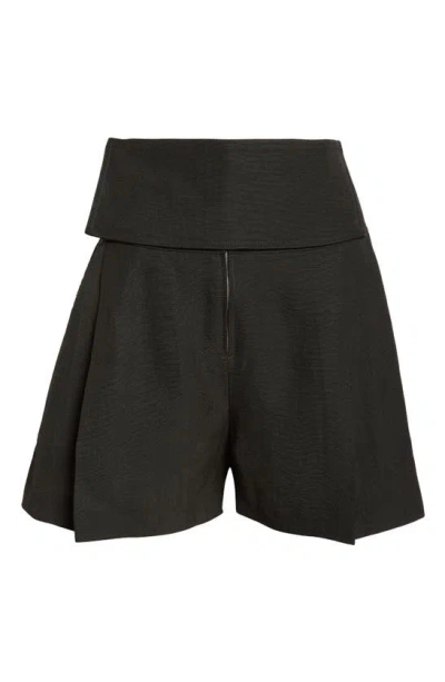 Jil Sander Pleated Tailored Shorts In 001 Black