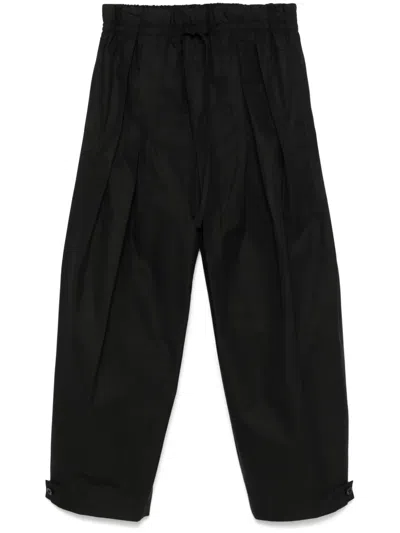 Jil Sander Pleated Trousers In 黑色