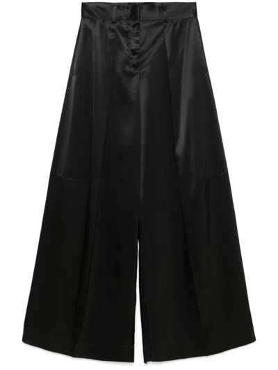 Jil Sander Pleated Trousers In 黑色