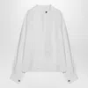 Jil Sander Pleated Yoke Shirt In White