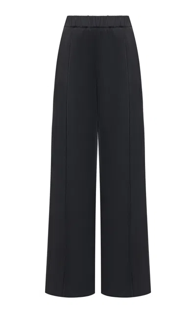 Jil Sander Pleated Wide-leg Trousers In Black