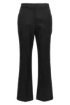 Jil Sander High-rise Cropped Trousers In Black