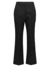 Jil Sander High-rise Cropped Trousers In Black