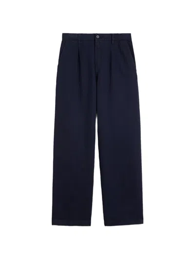 Jil Sander Pleated-front Jeans In Blue