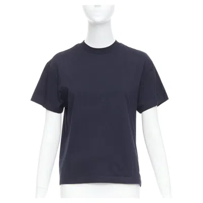 Pre-owned Jil Sander Plus Black 100% Cotton Crew Neck Logo Tshirt Set Of 3 Xs