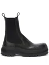 Jil Sander Plus Leather Chelsea Boots In Black