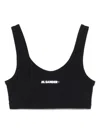 Jil Sander Women Logo Bikini Top In Black