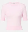 Jil Sander Plus Virgin Wool Sweater In Pink