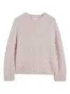 Jil Sander Plus Wool Crewneck Jumper In Pink