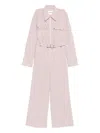Jil Sander Plus Wool Blend Jumpsuit In Pink