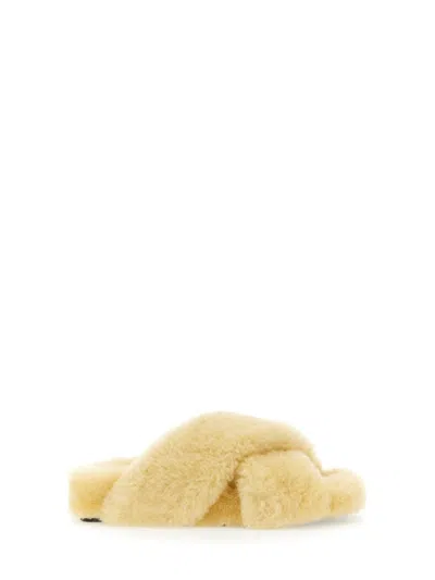 Jil Sander Off-white Oversized Wrapped Sandals In Yellow