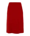 Jil Sander Pocket-detail A-line Skirt In Red