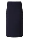 Jil Sander Pocket-detail Straight Midi Skirt In Blue