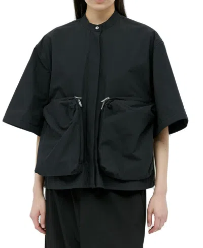 Jil Sander + Pocket Detailed Shirt In Black