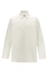 Jil Sander White Cotton Oversized Shirt In White