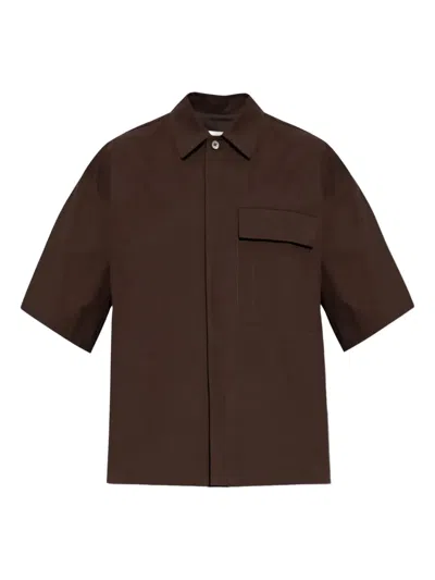 Jil Sander+ Pocket Short-sleeved Shirt In Brown