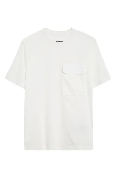 Jil Sander Pocket T-shirt In Piuma