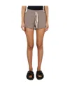 Jil Sander Relaxed-fit Sweatshirt Bermuda With Drawstring Waistband In Multicolor