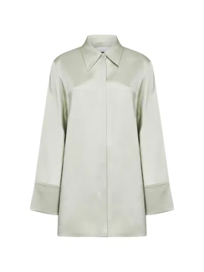 Jil Sander Point-collar Shirt In Sage
