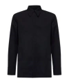 Jil Sander Tailored Long Sleeves Point Collar Shirt In Black