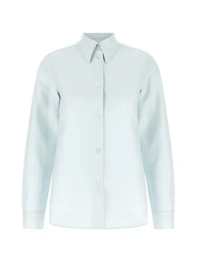 Jil Sander Shirt 01 Collared Neck Long Sleeves In Blue