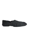 Jil Sander Interwoven-design Slippers In Black