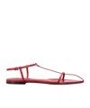 Jil Sander Pointed Flat-soled Sandals In Red
