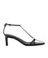Jil Sander Pointed High Heel Sandals In Black