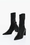 Jil Sander Pointed Leather Booties Heel 7 Cm