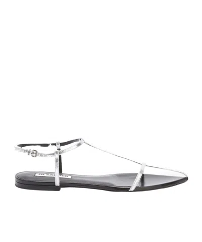 JIL SANDER JIL SANDER POINTED-TOE CAGED SANDALS