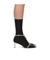 Jil Sander Pointed Short Boots In Black