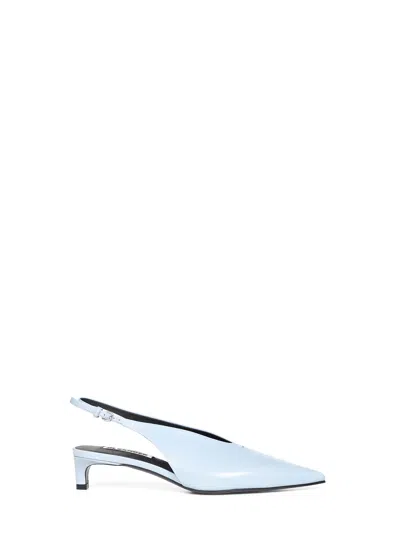 Jil Sander Pointed Slingback Slingback Heel In Blue