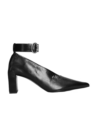 Jil Sander Woman Pumps Black Size 5 Soft Leather