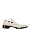 Jil Sander Off-white Pointed Toe Loafers In Nude