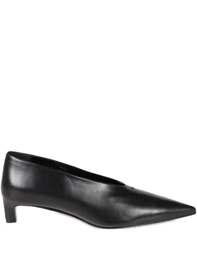 JIL SANDER POINTED-TOE LEATHER PUMPS