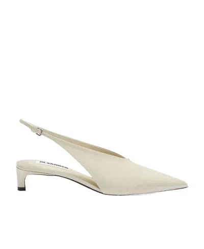 JIL SANDER JIL SANDER POINTED TOE SLINGBACK PUMPS
