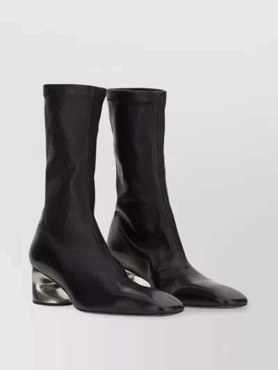 Jil Sander Pointed Toe Mid-calf Length Boots
