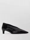 Jil Sander Pointed Toe Patent Leather Pumps In Black