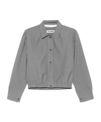 JIL SANDER JIL SANDER POPLIN CROPPED SHIRT