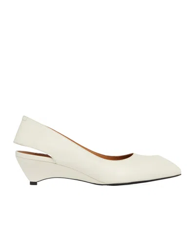 Jil Sander Pointed-toe Slingback Pumps In Neutral
