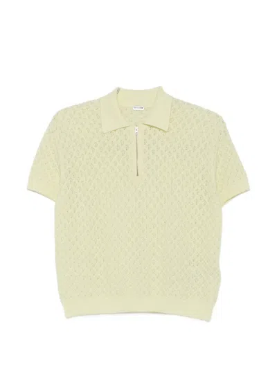 Jil Sander Pointelle-knit Polo Shirt In Neutral
