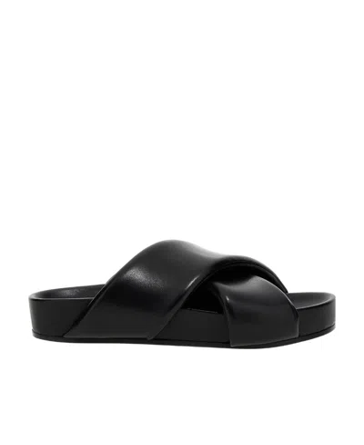JIL SANDER JIL SANDER CROSSOVER-STRAP PADDED SANDALS