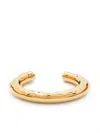 Jil Sander Polished-finish Cuff Bracelet In Gold
