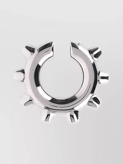 JIL SANDER POLISHED FINISH STUDDED ACCENTS EARCUFF '733'