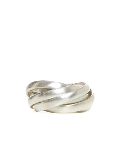 Jil Sander Polished Ring In Yellow