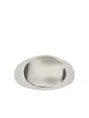 Jil Sander Silver Classic Chevalier Ring In Metallic