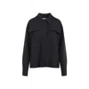 Jil Sander Shirt-style Casual Jacket In Blue