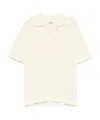 Jil Sander Polo Knitted T-shirt In White