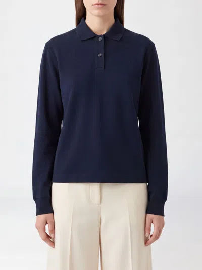 Jil Sander Polo Shirt Woman In Blue