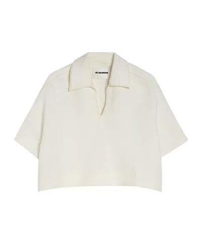 JIL SANDER JIL SANDER V-NECK POLO T-SHIRT
